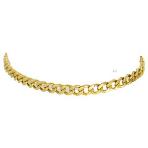 47 - 9ct curb bracelet yellow gold