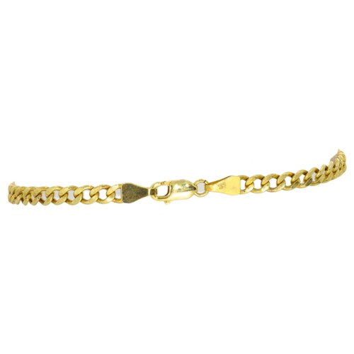 47 - 9ct curb bracelet yellow gold