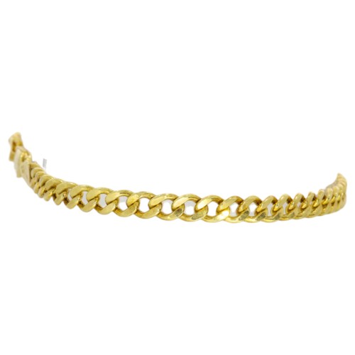 47 - 9ct curb bracelet yellow gold