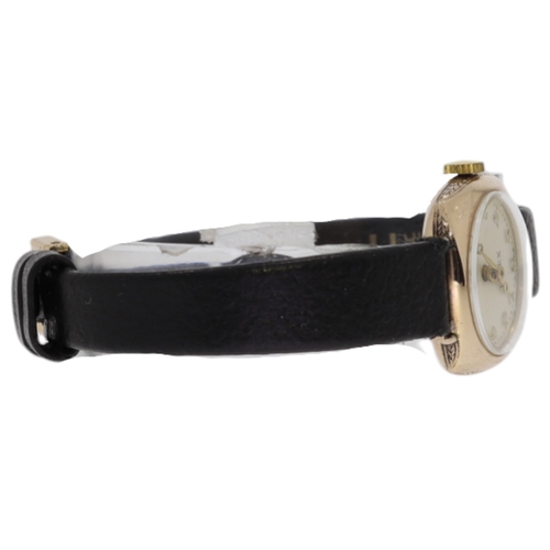 508 - Vintage Ladies Rolex 9ct Casing Black Leather Strap 21mm
total weight without movement is 6.4 Grams