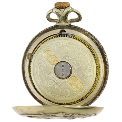 30 - Hebomas Pocket Watch 8Jours Spiral Breguet Leves Visible