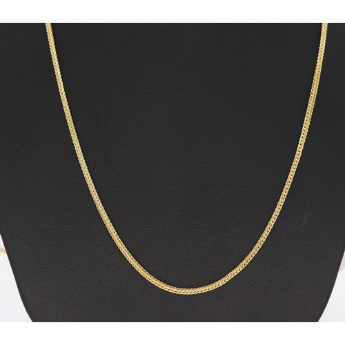 117 - 18ct Foxtail chain 32