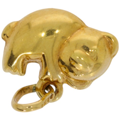 395 - 9ct yellow gold koala charm