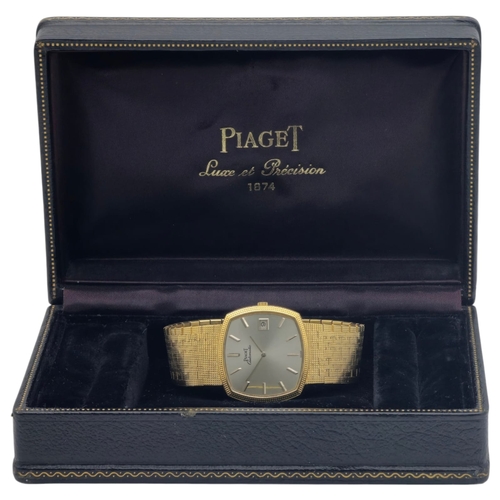 60 - Piaget Wristwatch 18K Yellow Gold case. Case width 33mm Reference 13401A4, Serial number 215519. Pia... 