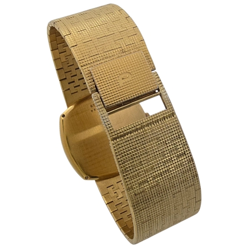 60 - Piaget Wristwatch 18K Yellow Gold case. Case width 33mm Reference 13401A4, Serial number 215519. Pia... 