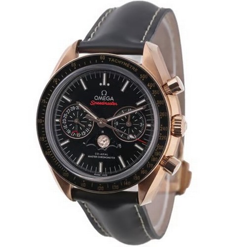 56 - A sophisticated and luxurious Omega Speedmaster Moonphase Chronograph Master Chronometer wristwatch,... 