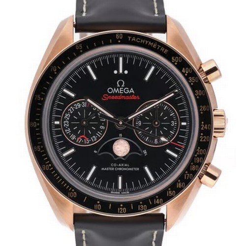 56 - A sophisticated and luxurious Omega Speedmaster Moonphase Chronograph Master Chronometer wristwatch,... 