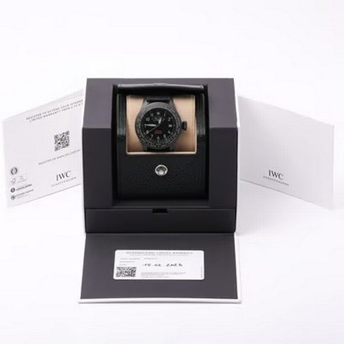 60 - A robust and technically impressive IWC Pilot's Watch Timezoner Top Gun Ceratanium wristwatch, refer... 