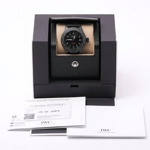60 - A robust and technically impressive IWC Pilot's Watch Timezoner Top Gun Ceratanium wristwatch, refer... 