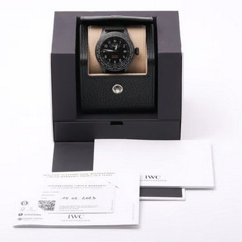60 - A robust and technically impressive IWC Pilot's Watch Timezoner Top Gun Ceratanium wristwatch, refer... 