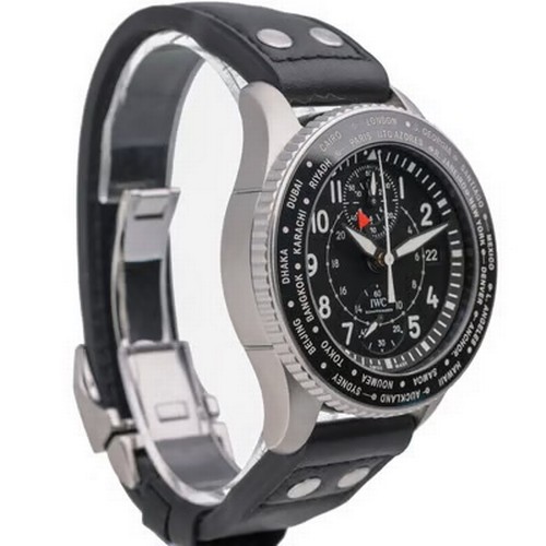 61 - A substantial IWC Pilot's Watch Timezoner Chronograph wristwatch, reference IW395001,
manufactured i... 