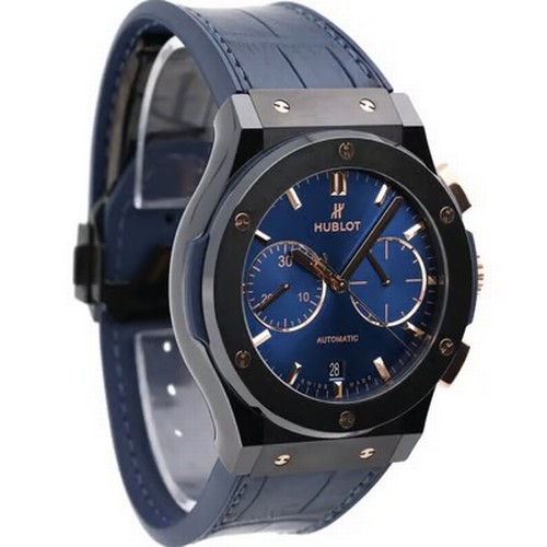 63 - A bold and modern Hublot Classic Fusion Chronograph wristwatch, reference 521.CO.7180.LR.HBI21,
manu... 