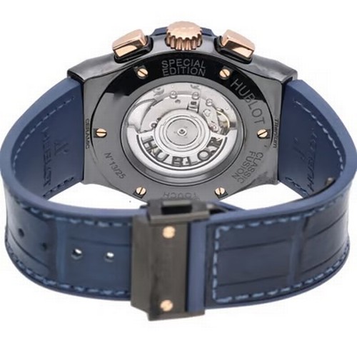 63 - A bold and modern Hublot Classic Fusion Chronograph wristwatch, reference 521.CO.7180.LR.HBI21,
manu... 