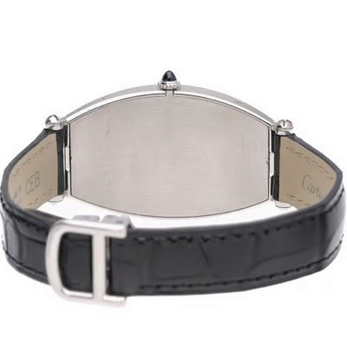 67 - A rare and elegant Cartier Tonneau manual wind wristwatch, reference 2435,
manufactured in 2003. Thi... 