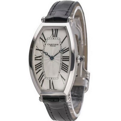 67 - A rare and elegant Cartier Tonneau manual wind wristwatch, reference 2435,
manufactured in 2003. Thi... 