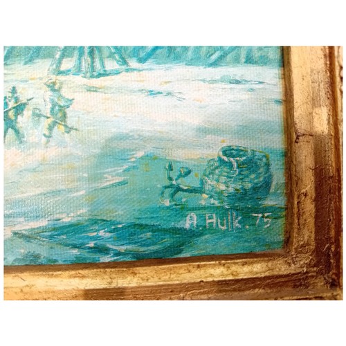 1 - Abraham Hulk Senior (British/Dutch, 1813-1899)Title: Unnamed Coastal Marine Scene (Signed 'A. Hulk ... 