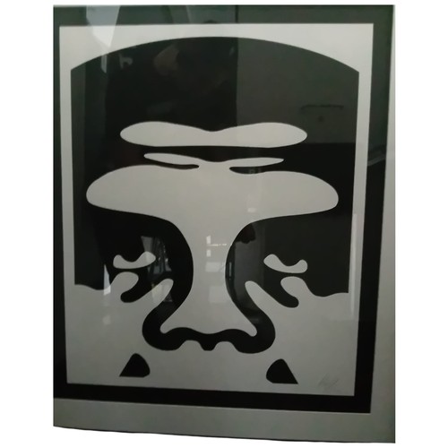 30 - SHEPARD FAIREY (American, b. 1970)Andre the Giant Triptych (Obey 3-Face Collage)Description:A hi... 