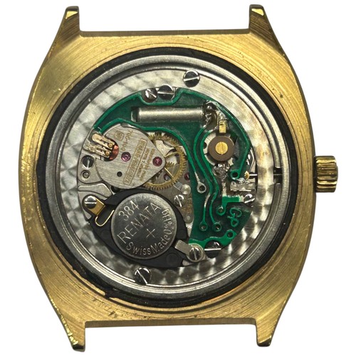 20 - Girard-Perregaux wristwatch, reference 4253-TA, featuring a gold-plated tonneau-shaped case. 

This ... 