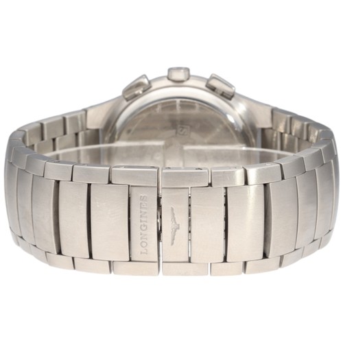 35 - A gentleman's Longines Oposition chronograph, reference L3.618.4. Featuring a 38mm stainless steel c... 