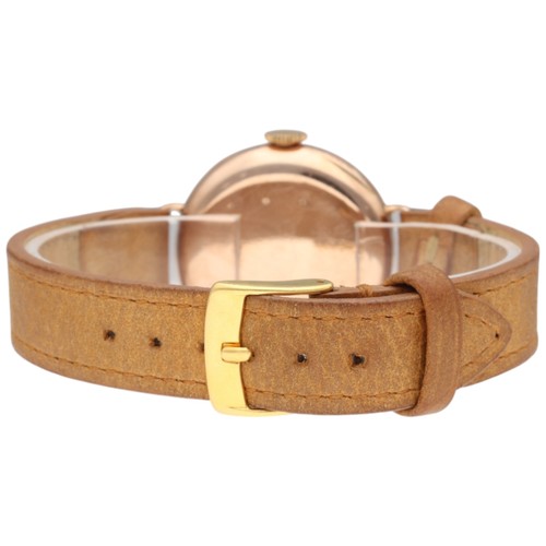 49 - Rolex 9ct Rose Gold Trench Watch – Ref. 3941
Movement: Rolex 15-Jewel Manual Wind 