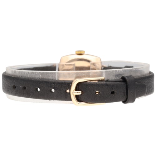 50 - Rolex 9ct yellow gold cocktail wristwatch, circa 1960. The petite circular gold case features a silv... 
