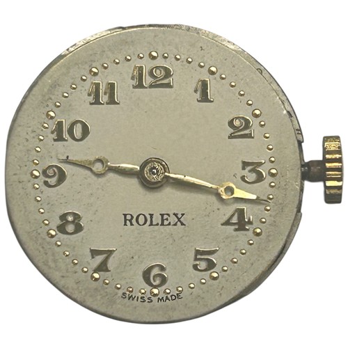 50 - Rolex 9ct yellow gold cocktail wristwatch, circa 1960. The petite circular gold case features a silv... 