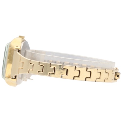 58 - Seiko quartz wristwatch, reference 4302-3019. The cushion-shaped gold-plated case houses a striking ... 