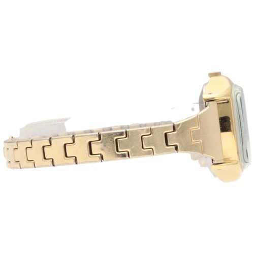 58 - Seiko quartz wristwatch, reference 4302-3019. The cushion-shaped gold-plated case houses a striking ... 
