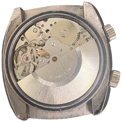 27 - Kenroy Alarmatic – Swiss Mechanical Alarm – c.1971
Movement: 17-Jewel Swiss Manual-Wind Alarm Moveme... 