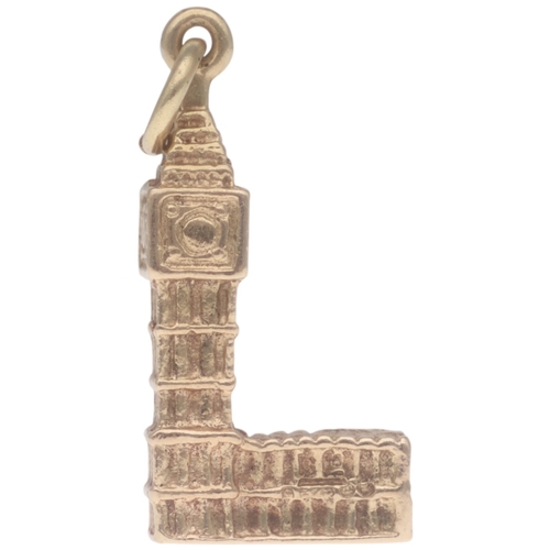 206 - 9ct Yellow Gold Big Ben Charm 2.31 Grams