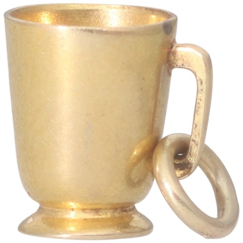 210 - 9ct Yellow Gold Teacup Charm 0.76 Grams