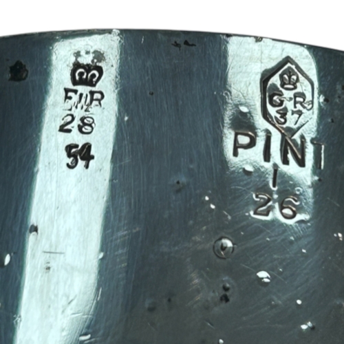241 - An Elizabeth II sterling silver pint mug, hallmarked London, 1963, by the noted silversmiths Roberts... 
