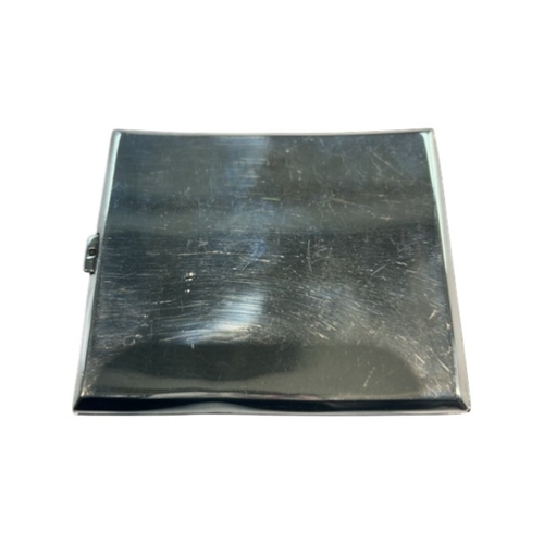 248 - A substantial George V sterling silver cigarette case of ergonomically curved 