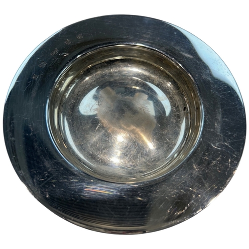 259 - A contemporary Elizabeth II sterling silver dish of circular form, designed by the noted silversmith... 