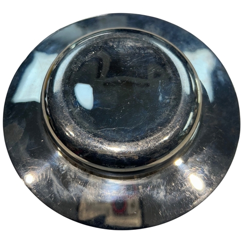 259 - A contemporary Elizabeth II sterling silver dish of circular form, designed by the noted silversmith... 