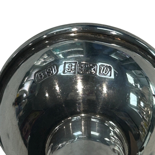 268 - A George V sterling silver item of circular form, produced by the major Birmingham manufacturer S. B... 