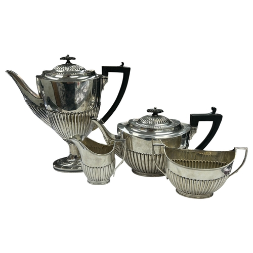 272 - A Late Victorian/Edwardian Silver-Plated Two-Handled Sugar Bowl Of deep circular form, featuring a c... 