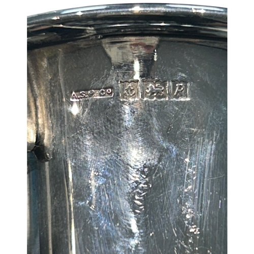 276 - A mid-century Elizabeth II sterling silver cup, hallmarked Birmingham, 1966. Of polished circular fo... 
