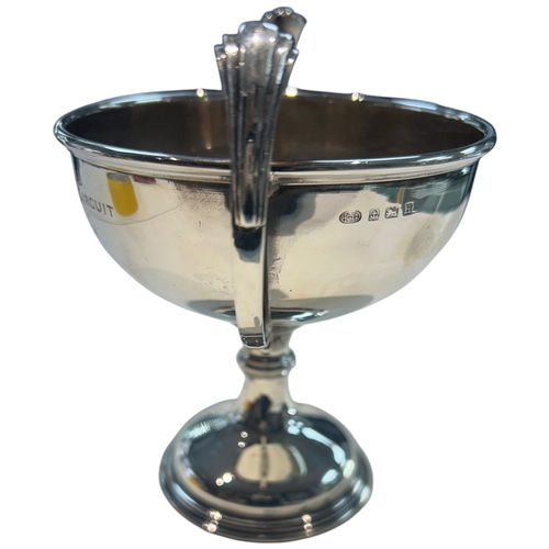 280 - A George V Sterling Silver Motor Racing Trophy, Birmingham 1932 A fine sterling silver two-handled p... 