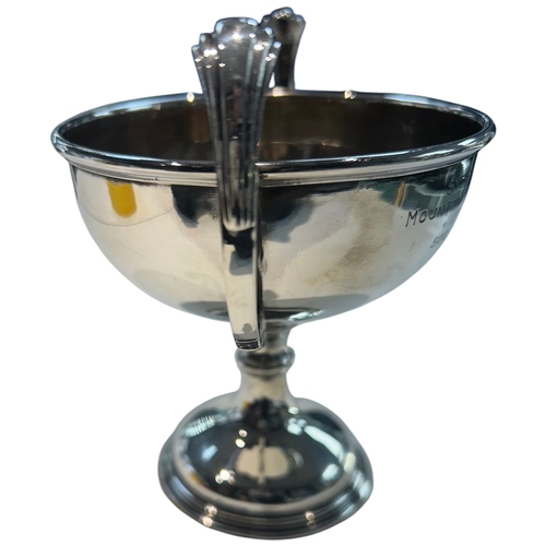 280 - A George V Sterling Silver Motor Racing Trophy, Birmingham 1932 A fine sterling silver two-handled p... 