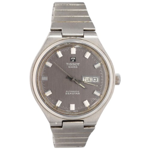 9 - Tissot Seastar Swiss automatic day/date wristwatch, reference J66-23, 
fitted with the 24-jewel cali... 