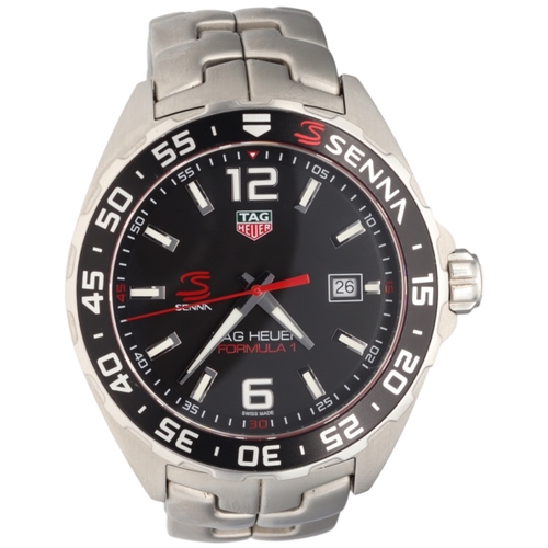 19 - TAG Heuer Formula 1 Senna Special Edition, reference WAZ1012.BA0883. This 43mm stainless steel timep... 
