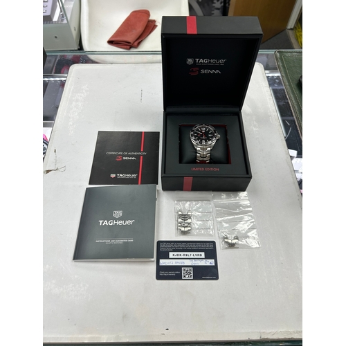 19 - TAG Heuer Formula 1 Senna Special Edition, reference WAZ1012.BA0883. This 43mm stainless steel timep... 