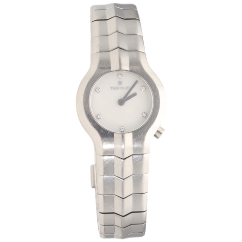 24 - TAG Heuer Alter Ego – WAA1418 – Mother-of-Pearl & Diamonds
Movement: Precision Swiss Quartz
Material... 