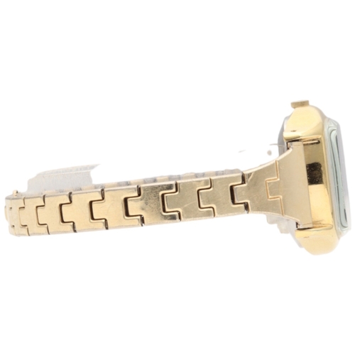 26 - Seiko quartz wristwatch, reference 4302-3019. The cushion-shaped gold-plated case houses a striking ... 