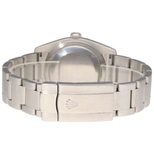 37 - Rolex Datejust 36, Reference 116034, stainless steel and 
18-carat white gold, circa 2007. Silver di... 