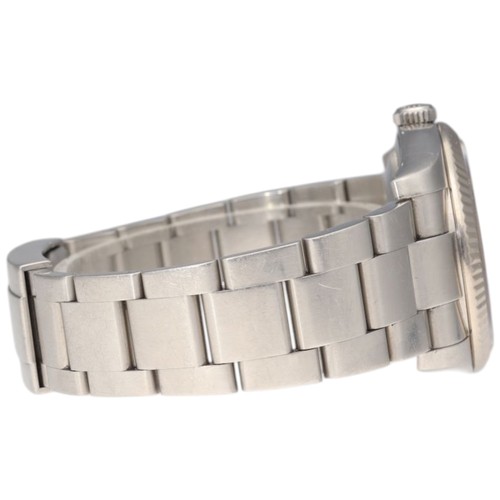 37 - Rolex Datejust 36, Reference 116034, stainless steel and 
18-carat white gold, circa 2007. Silver di... 