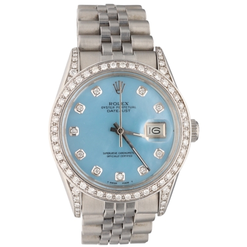 38 - Rolex Datejust 36 – Ref. 16013 – Blue MOP & Diamonds Aftermarket (1978)
Movement: Rolex Calibre 3035... 