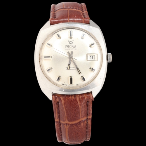 43 - Precimax automatic wristwatch, dating to circa 1970. The circular case houses a Swiss 25-jewel autom... 