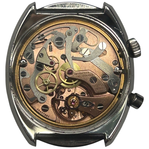 48 - Omega Genève Chronostop, reference 146.0010, dating to circa 1969. The 35mm stainless steel tonneau-... 